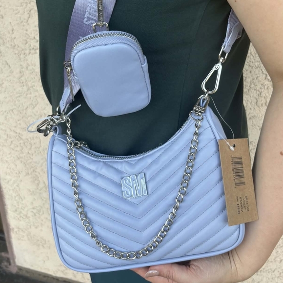 Steve Madden Pastel Violet Shoulder & Crossbody Bag & Coin Purse Set - NWT - Picture 12 of 13